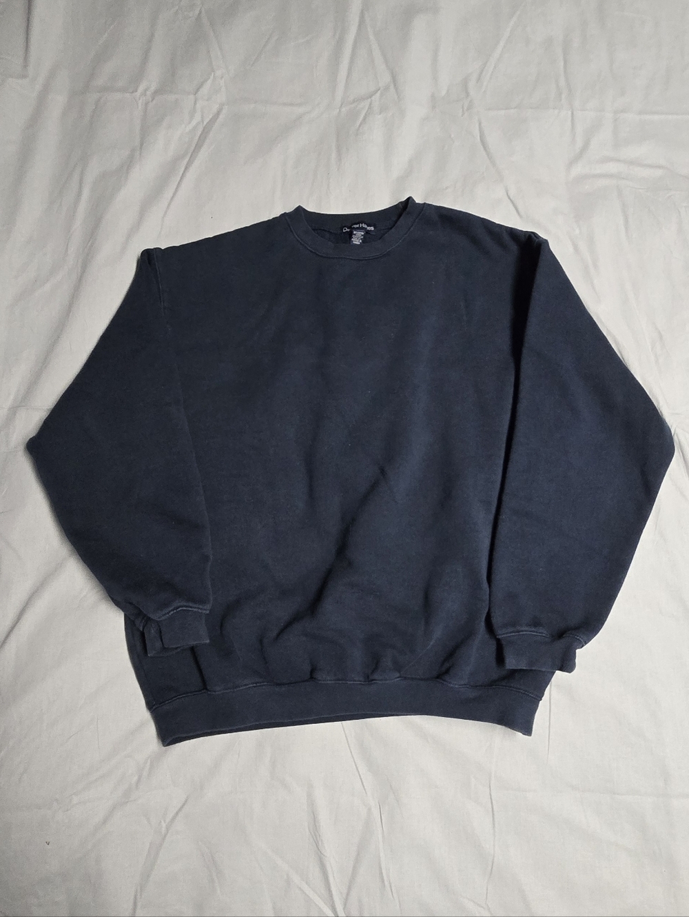 Denver Hayes Crewneck Sweatshirt Navy Size L Made in Canada
